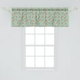 thumbnail image 2 of Ambesonne Honeycomb Window Valance, Bee and Honey Elements, 42" x 18", Pale Green Pink, 2 of 3