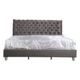 thumbnail image 4 of Glory Furniture Maxx Velvet Upholstered King Bed in Gray, 4 of 8