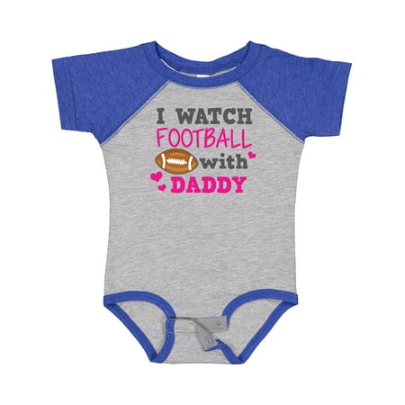 

Inktastic I Watch Football with My Daddy Gift Baby Boy or Baby Girl Bodysuit