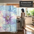 thumbnail image 5 of Red Lantern 6 ft. Tall Love Blossom Canvas Room Divider, Foldable 3 Panel, Natural Canvas, 5 of 5