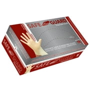 Safeguard synthetic vinyl tan powdered gloves (extra large) 10 boxes of 100 (1000 case)