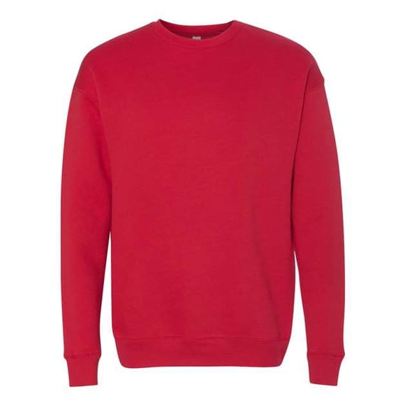 Sudadera clásica con cuello redondo Bella+Canvas para hombre estilo suave Mediana Roja 3945