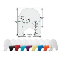 Memphis Shades MEP6220 Clear Windshield (Replacement Plastic For Harley-Dav