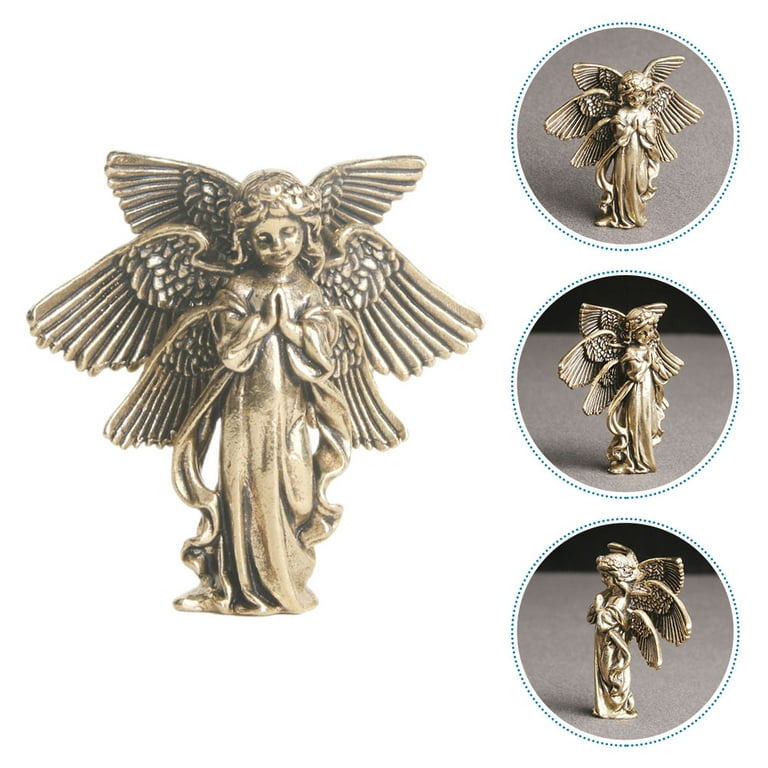 Vintage Brass Angel Statue Brass Figurine Creative Cupid-shape