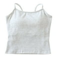 thumbnail image 2 of Tank Tops For Women with Built in Bras Summer Casual Crew Neck Sleeveless Spaghetti Strap Camisole Pullover Lightweight Tops for Women, 2 of 6