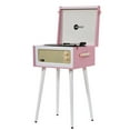 thumbnail image 1 of Arkrocket Discovery Tourne-Disque Rétro Bluetooth à 3 Vitesses avec Haut-Parleurs Intégrés et Pieds Amovibles (Rose Blanc), 1 of 5