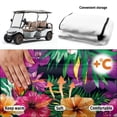 thumbnail image 5 of Uorisanigo Hawaiian Floral Golf Cart Seat Cover Towel Blanket Non-Slip Seat Protector for Golf Cart Soft Golf Cart Accessories for EZGO Club Car Yamaha, Golf Cart Accessories, 5 of 7