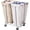 Oat+White-280L, variant on Laundry Cart with Wheels 280L Large Laundry Sorter 2 Section for Commercial/, Rolling Laundry Cart with  Frame and Removable Bag, 8 Bushel, 32.3L x 19.7W x 31.5H Inch