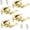 Polished Brass, variant on (2 Pack Wave Style Keyed Alike Entry Levers, Exterior Interior Satin Nickel Keyed Door Handles with Lock and Same Keys, Reversible for Right Left Handed Doors