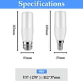 thumbnail image 3 of Bombilla Led superbrillante para decoración del hogar, barra de 10 piezas, T37, 9w, AC220V, E27, E14, 3000K, 4000K, 6000K, para dormitorio y oficina, 3 of 4