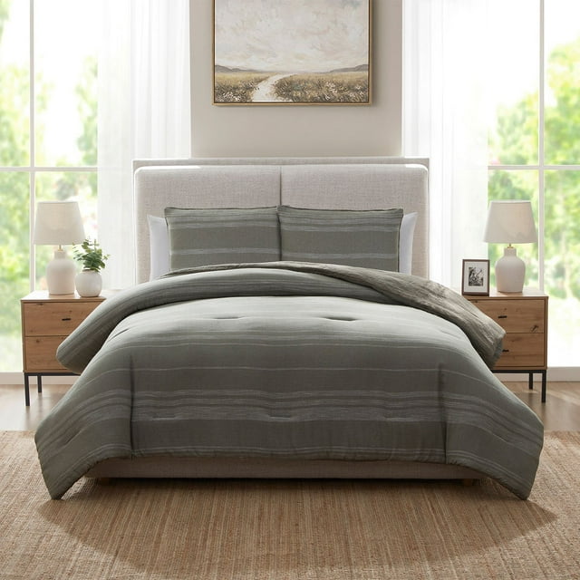 details by Becki Owens Pick Stitch Stripe 3-Piece Comforter Set, Assorted Sizes