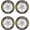 4*yellow, variant on 4PCS 3D Tire Lettering Stickers, Waterproof Universal Wheel Decals for Car, Truck, SUV & Motorcycle, Raised Rubber Sidewall Letter Stickers, DIY Rim Exterior Decoration