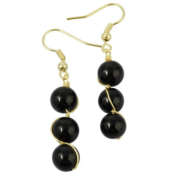 Crystal Earrings for Women Handmade Natural Real Healing Crystals Stone Dangle Jewelry Amethyst Rose Quartz Obsidian Agate Earrings