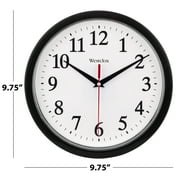 Westclox 9.75 Black Basic Analog QA Wall Clock