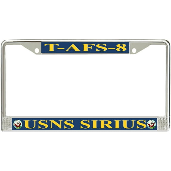 USNS Sirius T-AFS-8 License Plate Frame