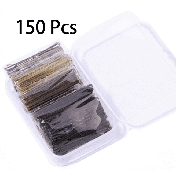 RAGUPEL 150 Pcs Bobby Pins,Zinc-Coated French Hair Pin,Ball-End Tips and Secure Grip Metal Hair Clips,Multicolor