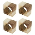thumbnail image 4 of Saro Lifestyle Wooden Fusion Resin Napkin Ring (Set of 4), 4 of 5