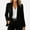 Black, variant on Womens Single Button Blazer Notched Lapel Long Sleeve Business Casual Suit Jacket with Pockets Red Size L