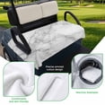 thumbnail image 5 of Golf Cart Seat Covers for 2 Seater,Gray Marble Microfiber Cart Seat Towel Blanket,Modern Simple Gradient Abstract Patterned Absorbent Breathable Non Slip Bench Seats Protector for Golf Course 51"x31", 5 of 9