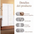 thumbnail image 3 of ZYNERY Pantalla magnética de mosca de puerta , 90 x 210 cm, con potente imán, autoadhesiva en todo el marco, capaz de bloquear mosquitos, moscas, abejas e insectos (Blanco), 3 of 7