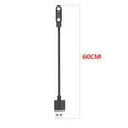 thumbnail image 3 of Cargador USB de 5V 1A Cable de 60 cm Cargador negro Accesorios inteligentes para Zeblaze Vibe 7, 3 of 9