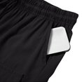thumbnail image 6 of Fitness Clothing Men's Clothing Men's Solid Color Tight Waist Drawstring Casual Sports Multi Pocket Workwear Pants Black 2Xl, 6 of 9