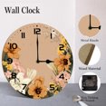 thumbnail image 4 of ZXCXRQFa Retro Floral Silent Non Ticking Round Wall Clock Home Decor Battery Operated Decorative for Living Room, Kitchen, Bedroom Clock Art, 4 of 7