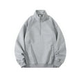 thumbnail image 1 of Ceisia Men's Oversize Stand-Collar Half-Zip Color-Blocked Pullover (Multi-Style) Gift, 1 of 9