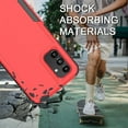 thumbnail image 5 of Designed for Samsung Galaxy A13 5G & Galaxy A13 4G Case,Heavy-Duty Tough Rugged Lightweight Slim Shockproof Protective Men Women Phone Case Cover for Galaxy A13,(6.5",2022)[Red/Black], 5 of 13