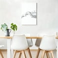 thumbnail image 2 of Hand Reaching For Jesus' Hem Canvas Wall Art, Minimalist Black And White Line Art Decor, Surreal Artwork For Bedroom, Bathroom, Living Room, Ready To Hang 8*12inch(20*31cm), 2 of 6