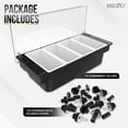 thumbnail image 2 of Soporte para condimentos Esatto Bar Products refrigerado con insertos de 4 pintas, 2 of 8