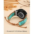 thumbnail image 6 of Wearlizer Boho Stone Bracelet Compatible with Galaxy Watch 6/5/4/Active 2 40mm 44mm/Watch 5 Pro 45mm/Watch 6 Classic/Watch 3 41mm Women, 20mm Handmade Chakra Energy Colorful Natural Stone Watch Strap, 6 of 6