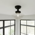 thumbnail image 4 of Design House Schoolhouse 9" Semi-Flush Mount Ceiling Light, Matte Black, 4 of 22