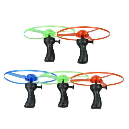 

NUOLUX 5pcs Flying Saucer Helicopter UFO LED Light Outdoor Toys (Random Color)