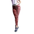 thumbnail image 1 of Aayomet Leggings de Course à Rayures Imprimé Pilates pour Yoga Saint-Valentin Pantalons Larges pour Femmes (Rouge, L), 1 of 5