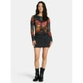 thumbnail image 2 of Madden NYC Women's Denim Pocket Mini Skirt, Sizes XXS-XXL, 2 of 5