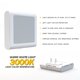 thumbnail image 2 of Maz-Tek Luz Nocturna Led Enchufable Con Sensor Automático De Atardecer A Amanecer, Brillo Ajustable, Luces Blancas Cálidas Para Pasillo, Dormitorio, Habitación De Niños, Cocina, Escalera, Paquete De 2, 2 of 7