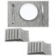thumbnail image 1 of Juego de 12 Individuales Plateados Leetaltree - Individuales Resistentes al Calor y Antideslizantes para Mesa de Comedor, Tapetes de PVC Vinílico Tejido, Lavables y Duraderos (Plateado, 12), 1 of 9