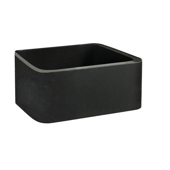 FSGSB4024-GPBL Abrams 18 Polished Granite Farmer Prep Sink GPBL