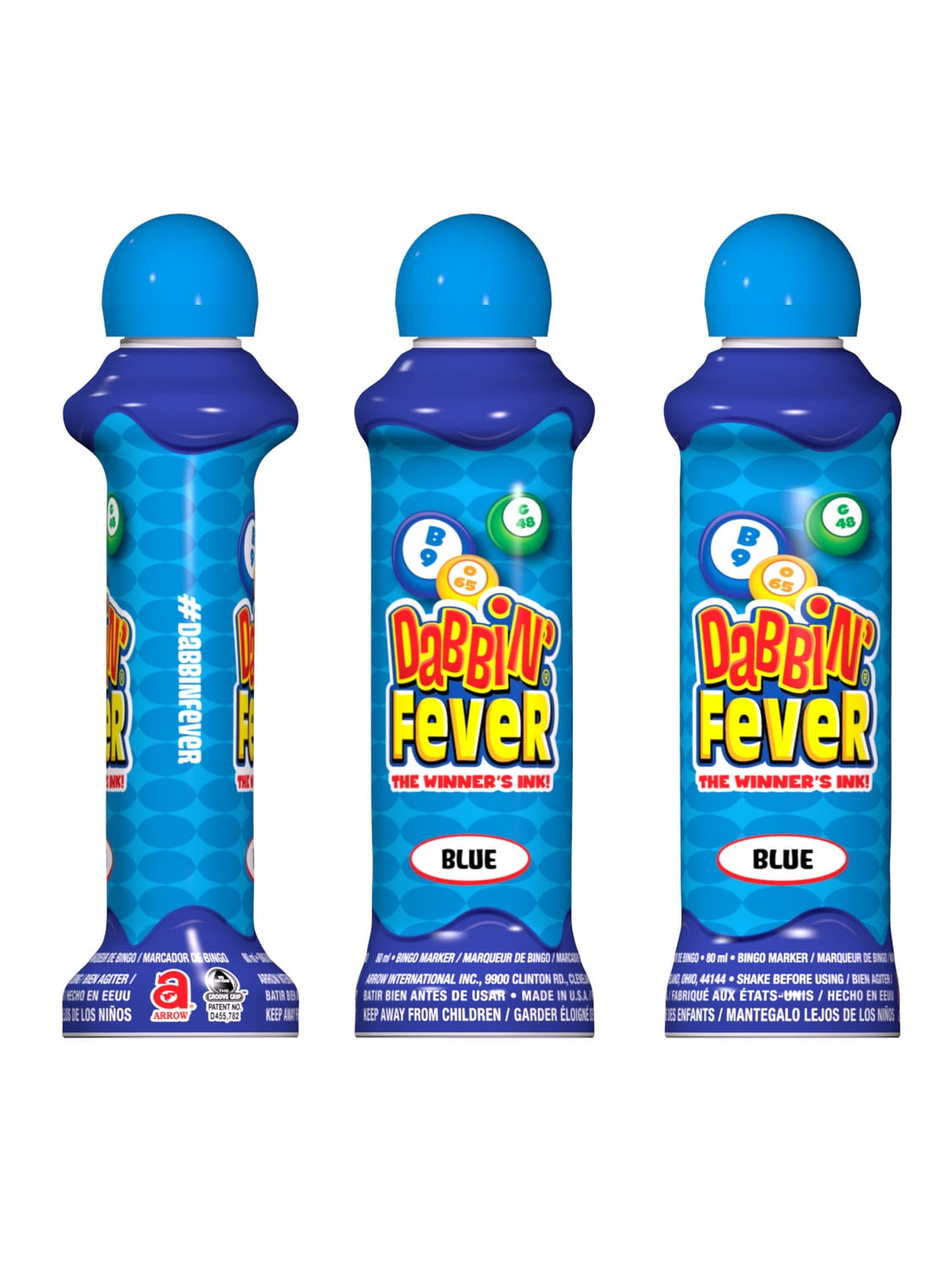 Dabbin' Fever One Dozen 3 ounce Bingo Daubers 10 Colors (Blue)