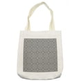 thumbnail image 1 of African Tote Bag, Antique Design Geometrical Shapes Symmetric Graphic Chevron Modern Display, Cloth Linen Reusable Bag for Shopping Books Beach and More, 16.5" X 14", Cream, by Ambesonne, 1 of 2