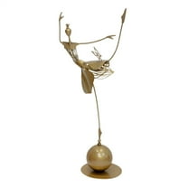 WMGHA Metal Dancing Girl Statue - Garden Decoration, Waterproof, Rustic Outdoor Yard Figurine,Outdoor Sculptures for Outside Yard Art Patio Balcony Front Lawn Ornaments Gifts for Women