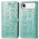 thumbnail image 2 of Funda Cartera FOXDOCK para iPhone Air , Flip PU con Relieve de Gatos y Perros, Tarjetero y Soporte, 2 of 6