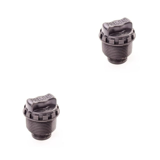 QualitChoice Bike Front Fork Repair Lock Cap Base Screw XCR/XCM Preload Adjustable Knob Maintenance Replacement Button Adjuster 25.4MM 2Set