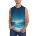 thumbnail image 1 of Balery Night Sky Beach Scene Camisetas sin mangas para hombre, absorbe la humedad y protege contra el mal olor.-3X-Large, 1 of 7