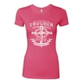 thumbnail image 2 of Wild Bobby, My Savior Is Tougher Than Nails Revelation 1:18, Inspirational Christian, Women Slim Fit Junior Tee, Hot Pink, Small, 2 of 5