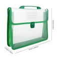thumbnail image 3 of Clear Plastic Expandable Envelope with Buckle Closure, A4 Size Document Organizer for School, Office and Home Use, 3 of 4