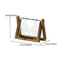 thumbnail image 2 of Planta Hidropónica Florero Transparente Marco De Madera Mesa Decorativa Vidrio Transparente Contenedor De Flores Bonsai Planta Decoración Florero Advancent HA039933-01, 2 of 6