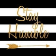 thumbnail image 2 of SD Graphics Studio 20x20 White Modern Wood Framed Museum Art Print Titled - Stay Humble, 2 of 4