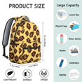 thumbnail image 6 of Leopard Print Backpack for School,Cute School Bag,Schoolbag with Adjustable Shoulder Straps & Padded Back,15.3"x11"x7.1".﻿, 6 of 6